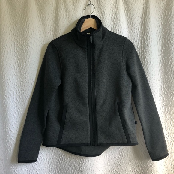 Lululemon Its Fleecing Cold Zip Up Women’s Sweater in Heathered Black / Black - Picture 8 of 14